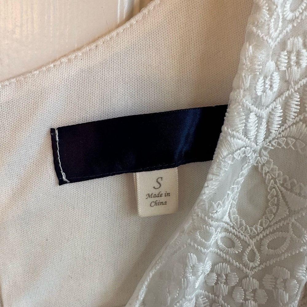 White blouse, beautiful material.